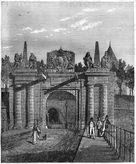 The Gate of Saverne, near Strasbourg, France, 1882-1884. Artist: Levy