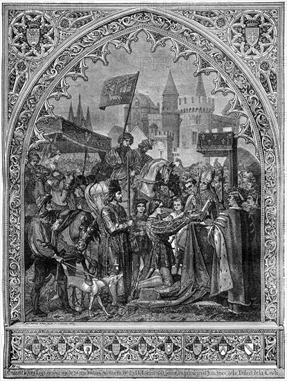 Entry of Louis XI of France into Troyes, 1462 (1882-1884). Artist: Unknown