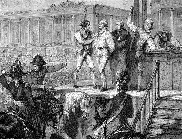 Execution of Louis XVI of France, Paris, 21st January 1793 (1882-1884). Artist: Unknown