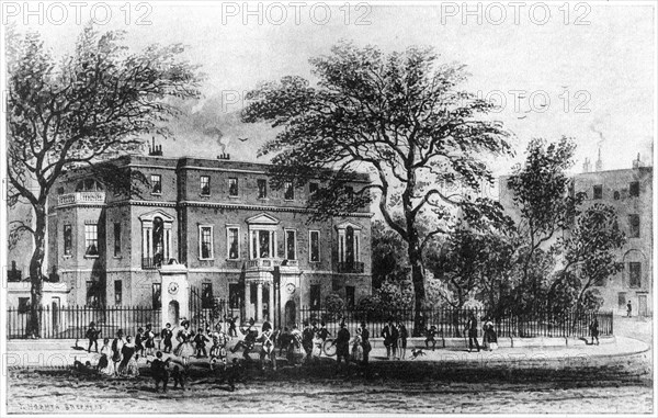 Mrs Montagu's House, Portman Square, London, 19th century (1907). Artist: Thomas Hosmer Shepherd