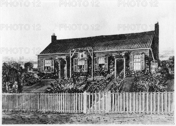 Cottages on the site of Eaton Square, London, c early 19th century (1907). Artist: Unknown