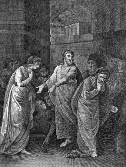A woman accused of adultery, 1813. Artist: Unknown