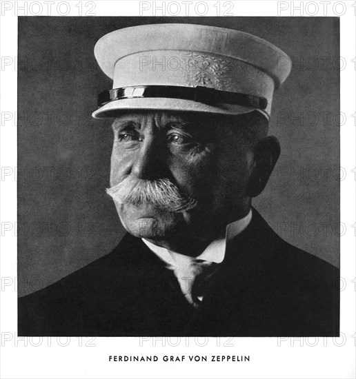 Portrait of Ferdinand, Graf von Zeppelin, early 20th century (1933). Artist: Unknown