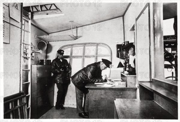 Navigation room, Zeppelin LZ 127 'Graf Zeppelin', 1933. Artist: Unknown