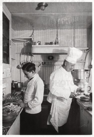 Galley, Zeppelin LZ 127 'Graf Zeppelin', 1933. Artist: Unknown