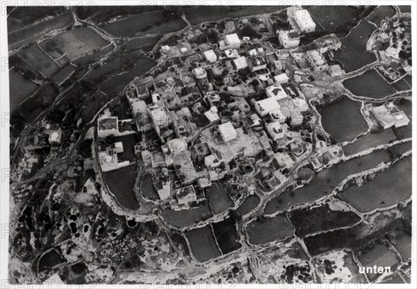 Aerial view of the heights around Jerusalem, Palestine, from a Zeppelin, 1931 (1933). Artist: Unknown