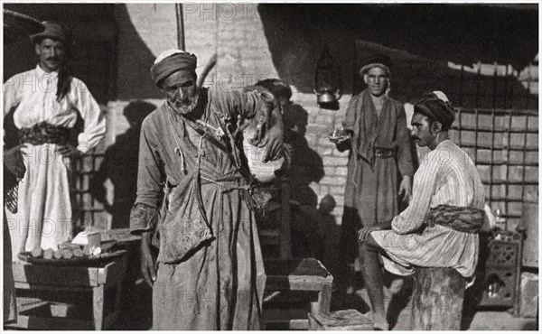 The free distribution of cold drinking water, Iraq, 1925. Artist: A Kerim