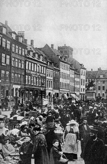 Fish market, Copenhagen, c1922. Artist: Unknown