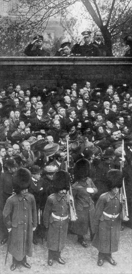 'The Young Princes Watching the Proclamation', 1910. Artist: Unknown