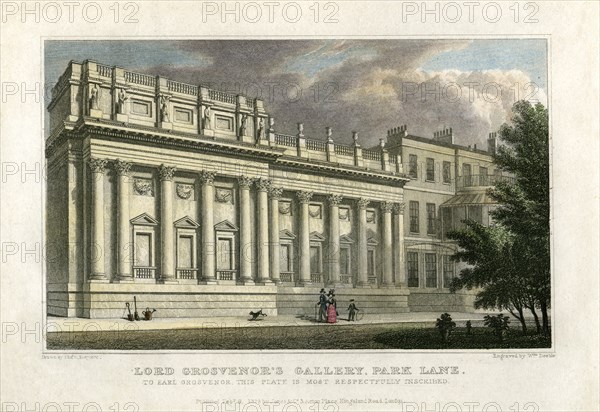 Lord Grosvenor's Gallery, Park Lane, London, 1828. Artist: William Deeble