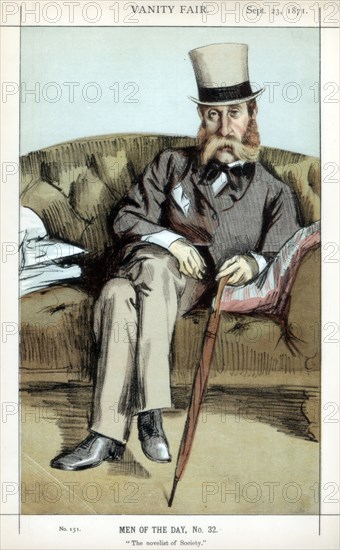 'The novelist of Society', 1871.Artist: Coide