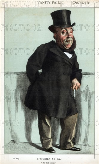 'An art critic', 1871.Artist: Coide