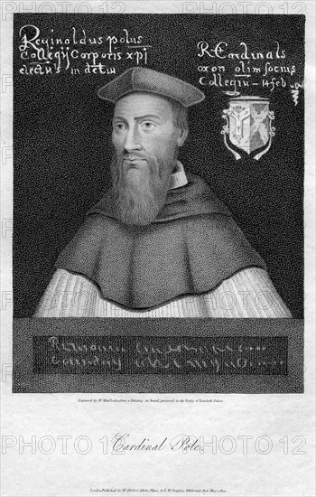 Cardinal Pole, Archbishop of Canterbury, 16th century (1805).Artist: W Maddocks