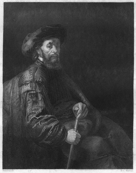 'A Jewish Merchant', mid 19th century.Artist: Henry Chawnes Shenton, the elder