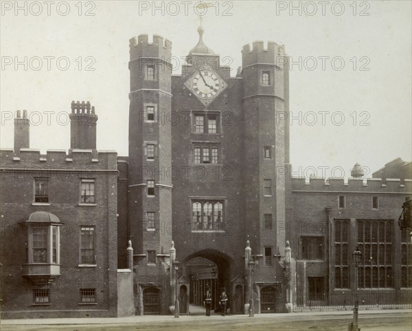 Exterior of St James's Palace, London, 1887.  Creator: Unknown.