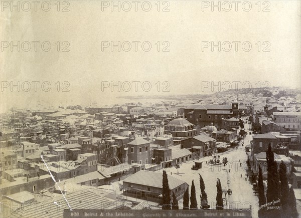 Beirut, Lebanon, late 19th or early 20th century.Artist: American Colony
