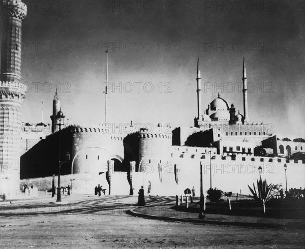 Citadel and Mohammed Ali Mosque, Cairo, Egypt, late 19th or early 20th century. Artist: Unknown