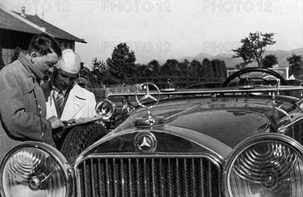 Adolf Hitler on a road trip around Germany, 1936. Artist: Unknown