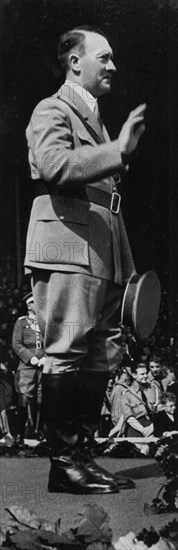 Adolf Hitler at the Nuremberg Rally, Germany, 1935. Artist: Unknown