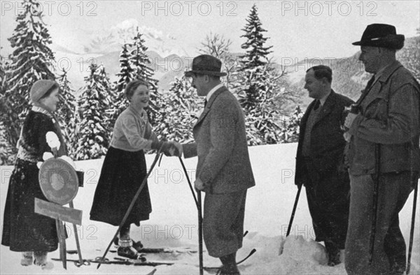 Meeting at Obersalzberg, Bavaria, Germany, 1936. Artist: Unknown