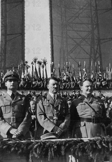 Nazi leaders at Tempelhof Airport, Berlin, Germany, 1 May 1934. Artist: Unknown