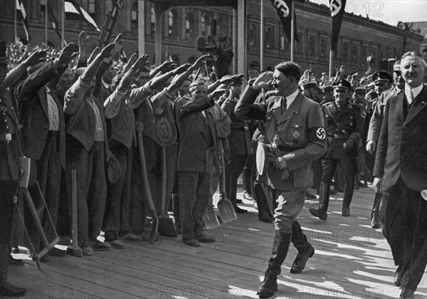 Laying of the foundation stone of the Reichsbank, Berlin, Germany, 5 May 1934. Artist: Unknown