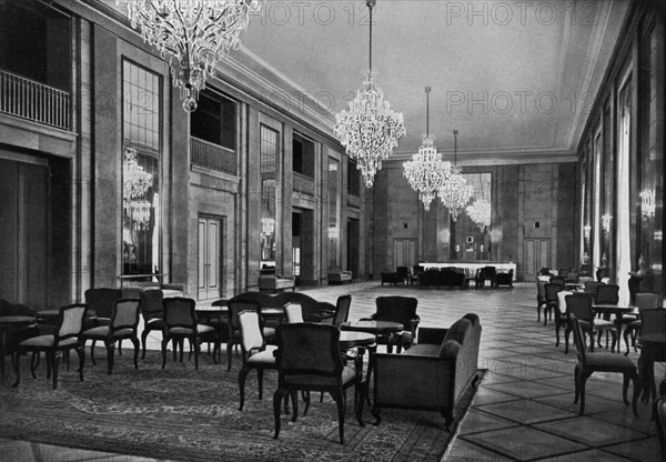 'Foyer of the Deutsches Opernhaus, Charlottenburg, remodelled with the help of the Führer', 1936. Artist: Unknown