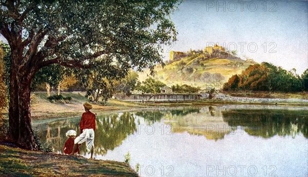 Temple to the goddess Parvati, wife of Siva, south-west of Pune, Maharashtra, India, c1924. Artist: Unknown