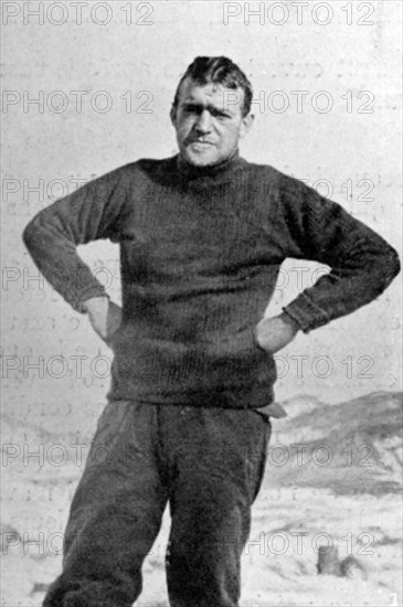 Ernest Shackleton, British explorer, Antarctica, 1909. Artist: Unknown