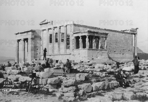 Erechtheion, Athens, Greece, c1920s-c1930s(?). Artist: Unknown