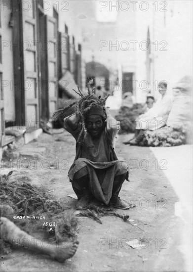 Street scene, Casablanca, Morocco, c1920s-c1930s(?). Artist: Unknown