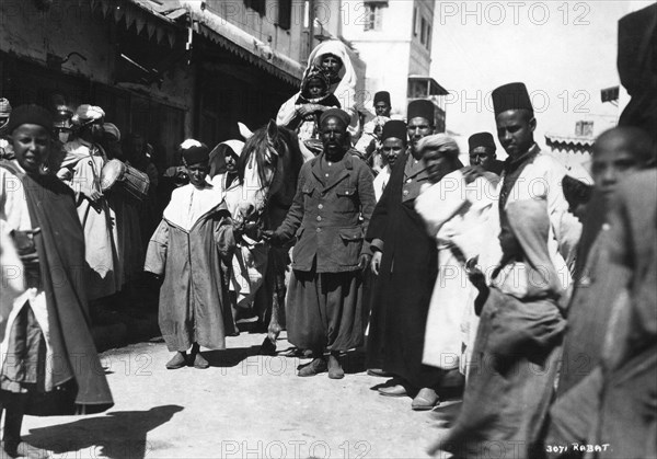 Street scene, Rabat, Morocco, c1920s-c1930s(?). Artist: Unknown