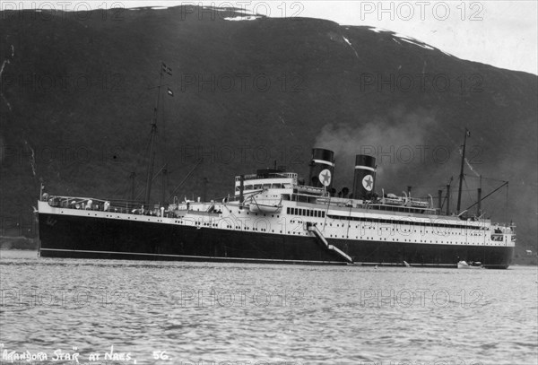 Blue Star Line cruise ship SS 'Arandora Star', Norway, c1927-c1939. Artist: Unknown