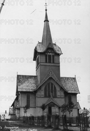 Church, Hammerfest, Finnmark, northern Norway, c1920s-c1930s(?). Artist: Unknown