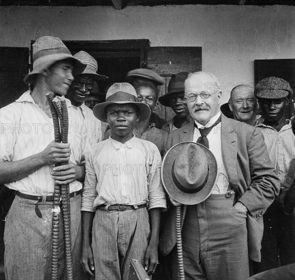 'Mr Smith and friends', St Vincent, 1931. Artist: Unknown