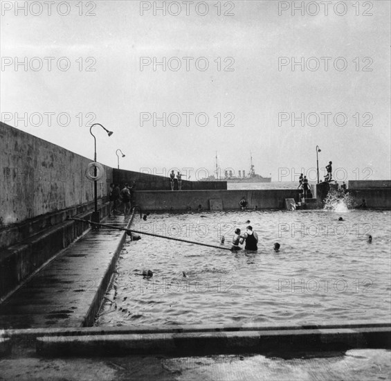 Swimming pool, Balboa, Panama, 1931. Artist: Unknown