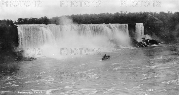 American Falls, Niagara Falls, New York, USA, c1930s(?). Artist: Marjorie Bullock