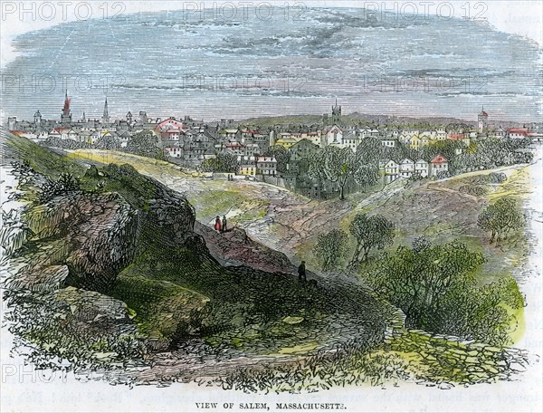 'View of Salem, Massachusetts', USA, c1860. Artist: Unknown
