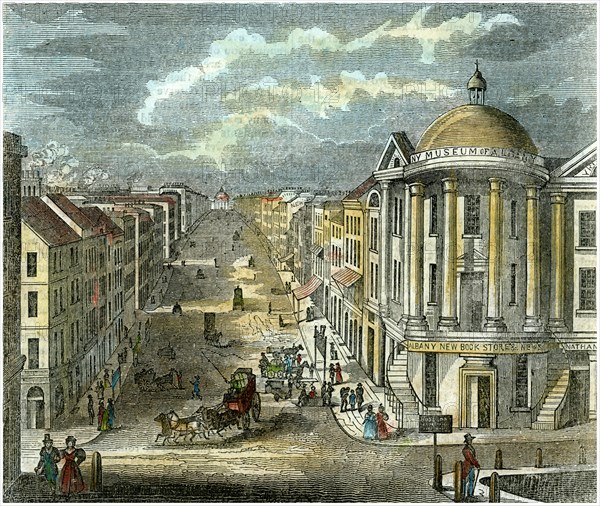 State Street, Albany, New York, USA, c1835. Artist: Unknown