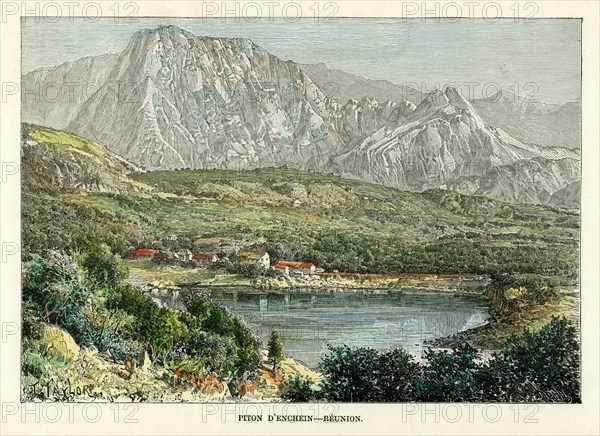 Piton d' Enchein, Reunion, c1880.Artist: Taylor