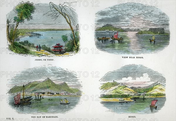 Views of the chief towns and ports of Japan, c1880. Artist: Unknown