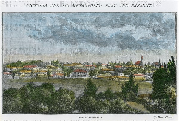 'View of Hamilton', Victoria, Australia, c1885. Artist: Unknown