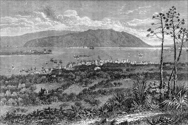 Kingston Harbour, Jamaica, c1880. Artist: Unknown