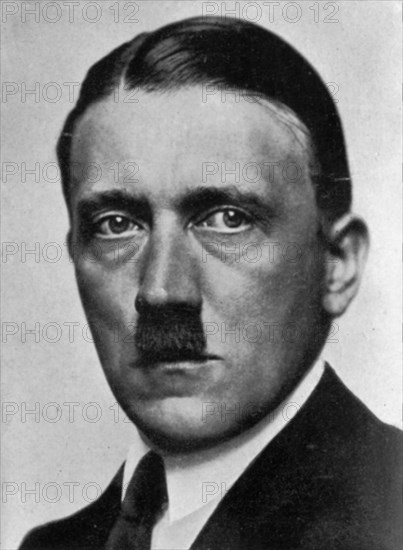 Adolf Hitler, Austrian born dictator of Nazi Germany, 1924. Artist: Unknown