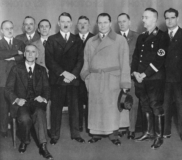 German Nazi party leaders, c1933(?). Artist: Unknown