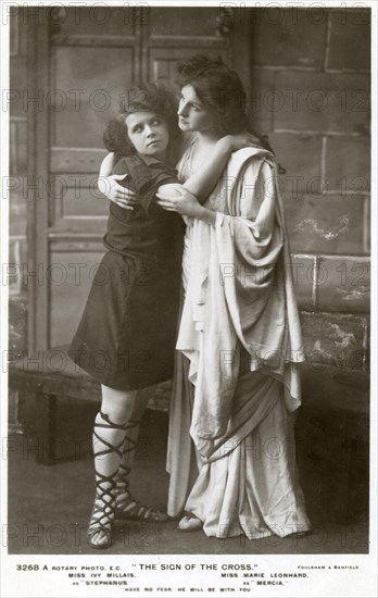 Ivy Millais and Marie Leonhard, actresses, c1900s(?).Artist: Foulsham and Banfield