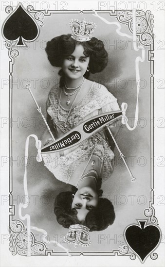 Gertie Millar, British actress and singer, c1905.Artist: Rotary Photo