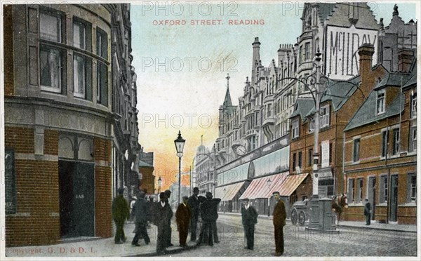 Oxford Street, Reading, Berkshire, c1900s-c1910s(?). Artist: Unknown