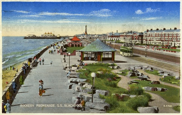 Rockery Promenade, Blackpool, Lancashire, c1940. Artist: Unknown