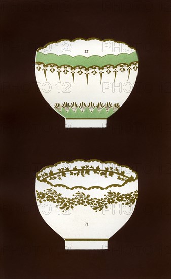 Derby patterns, 1876. Artist: Hall & England